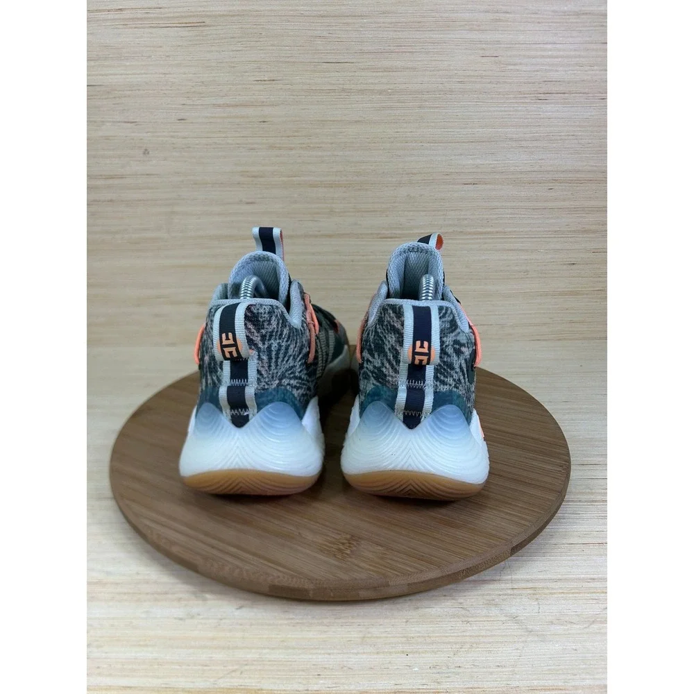 Adidas Harden Vol 6 Basketball Shoes Green Oxide Impact Orange GW6577 Mens 6.5